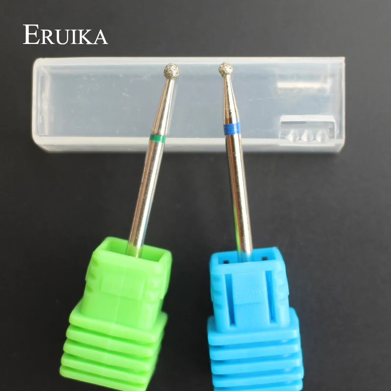 ERUIKA 2 шт./компл. Набор для рисования с круглыми камнями и полотном фрез для маникюра/педикюра ротационных напильников из фреза электрическая машинка для маникюра ногтей чистый аксессуары