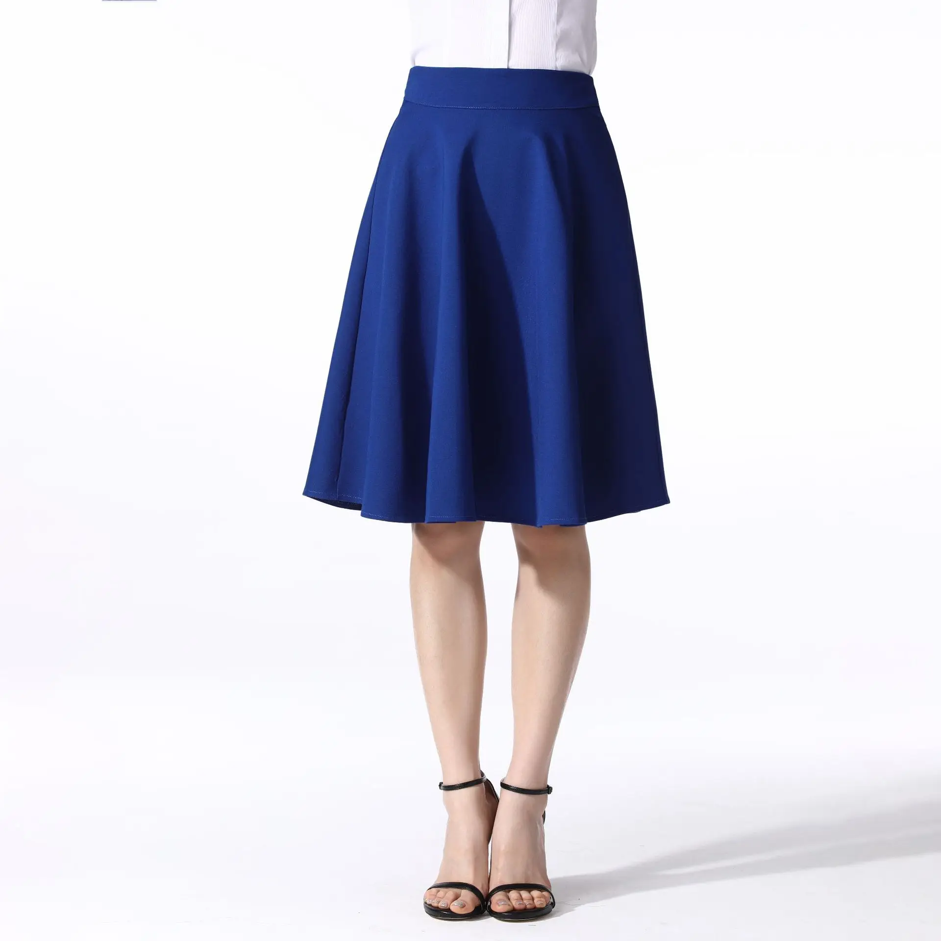 Женская летняя облегающая привлекательная трапециевидная офисная деловая юбка