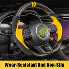 Чехол на руль для MG MG6 MG5 MG3 MG EZS MG HS GS чехол на руль премиум кожаные автозапчасти аксессуары для интерьера автомобиля