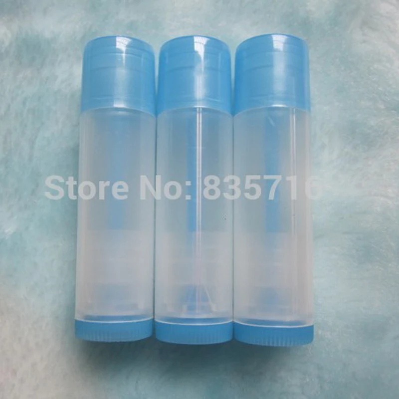

50PCS/LOT 5ML Empty Lipstick Tube,Transparent+blue cap Makeup Lip Gloss Container,Sample Cosmetic Lip Balm Sub-bottling HZ16
