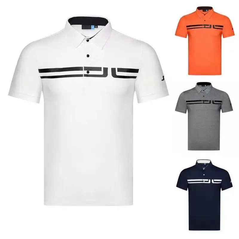 

2021 golf men's clothing golf breathable quick-drying outdoor sports short-sleeved T-shirt Polo shirt casual