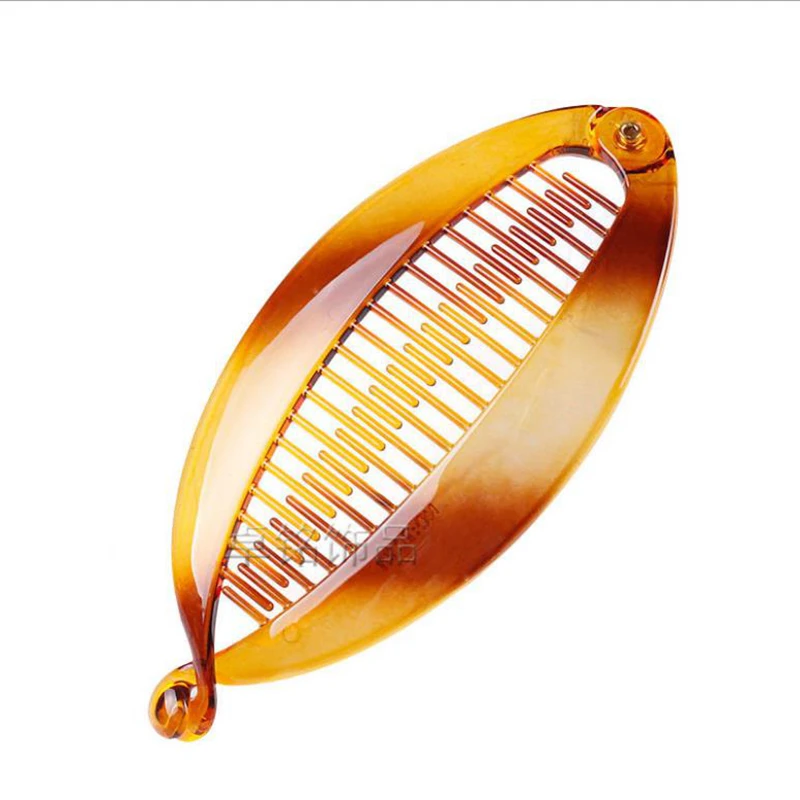 Зажим для волос заколка со стразами на мобильный телефон рыбий Форма банан