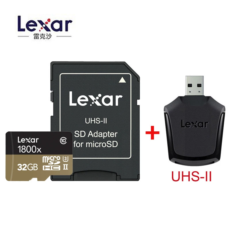 Новинка, Lexar 150 МБ/с./с, 1000x, Micro SD, 32 ГБ, класс 10, 64 ГБ, micro SDXC, 128 ГБ, tf карта памяти, считыватель UHS для дрона, спортивной видеокамеры