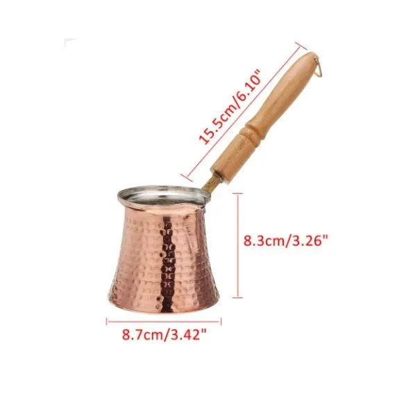 Медный художественный кофейник Cevze английский турецкий кофе медный кофеварка