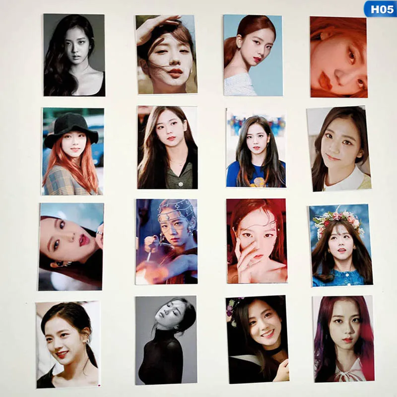 5 16 шт./компл. KPOP BLACKPINK девушки альбом фото карты ПВХ карты самодельные ломо карты фотокарты вентиляторы подарки - Цвет: 5