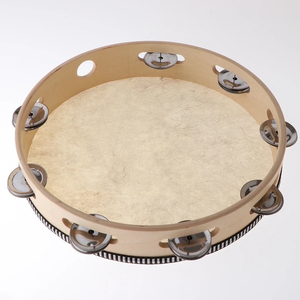 

10-дюймовый Тамбурин, ударный барабан, Тамбурин, детские музыкальные развивающие игрушки