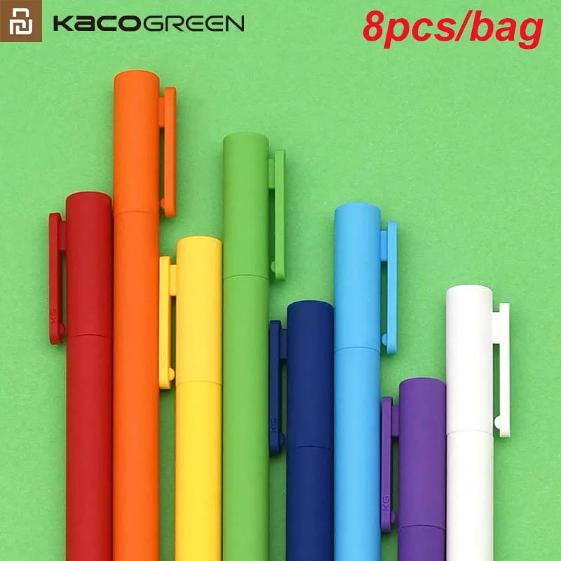 Оригинальная гелевая ручка Youpin Kaco K1 с черным стержнем 0 5 мм нейтральная 8 шт./корд.