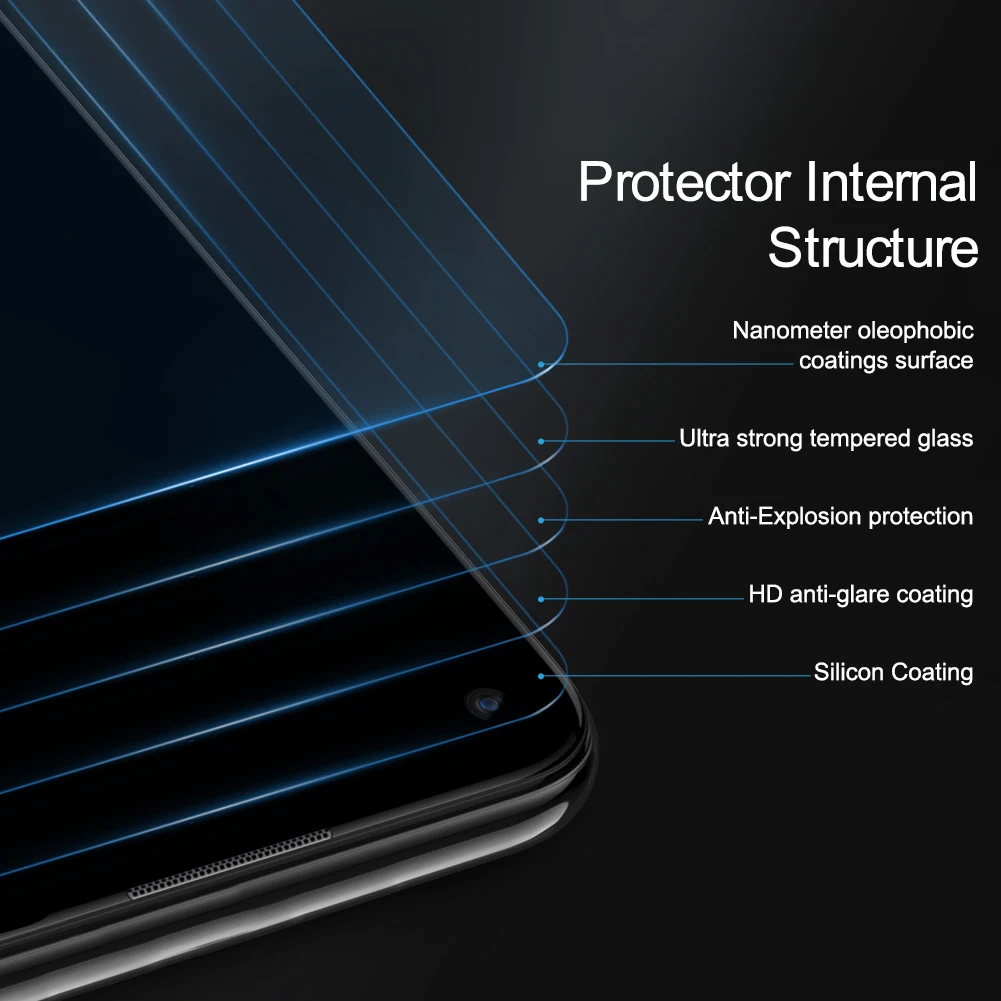 For Huawei Nova 5i Pro Nillkin H+Pro Anti-Explosion Glass Screen Protector 0.2mm 9H 2.5D Tempered Front Protective Film | Мобильные