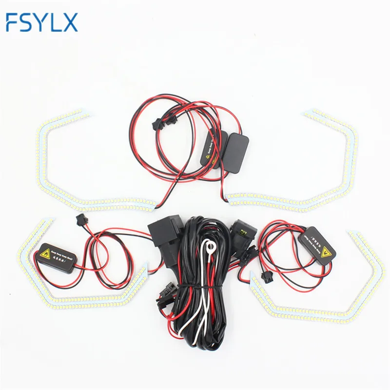 Светодиодсветодиодный ангельские глазки FSYLX SMD для BMW F30 3 серии 335i M3 M5 E90 M4 кольцо с