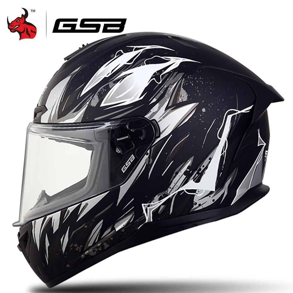 

GSB Helmet Motorcycle Winter Full Face Moto Helmets Men Motocross Racing Helmet Casco Modular Moto Helmet Motorbike Capacete