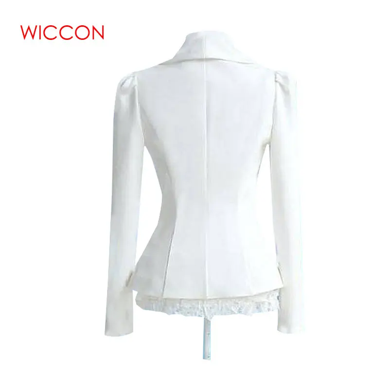 Женский белый блейзер весна 2020 с длинным рукавом OL Белый большой бант