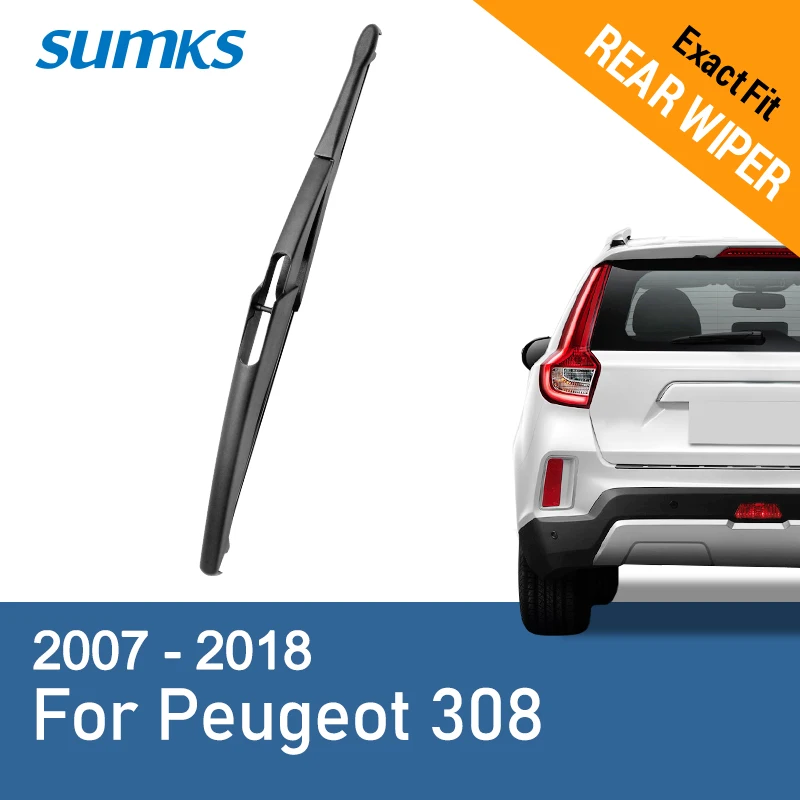 

SUMKS Rear Wiper Blade for Peugeot 308 2007 2008 2009 2010 2011 2012 2013 2014 2015 2016 2017 2018