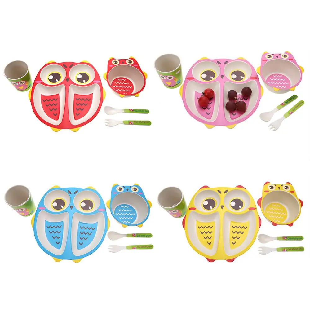 Набор детских кухонь 5 шт./компл. из бамбукового волокна чаша льва наборы тарелок