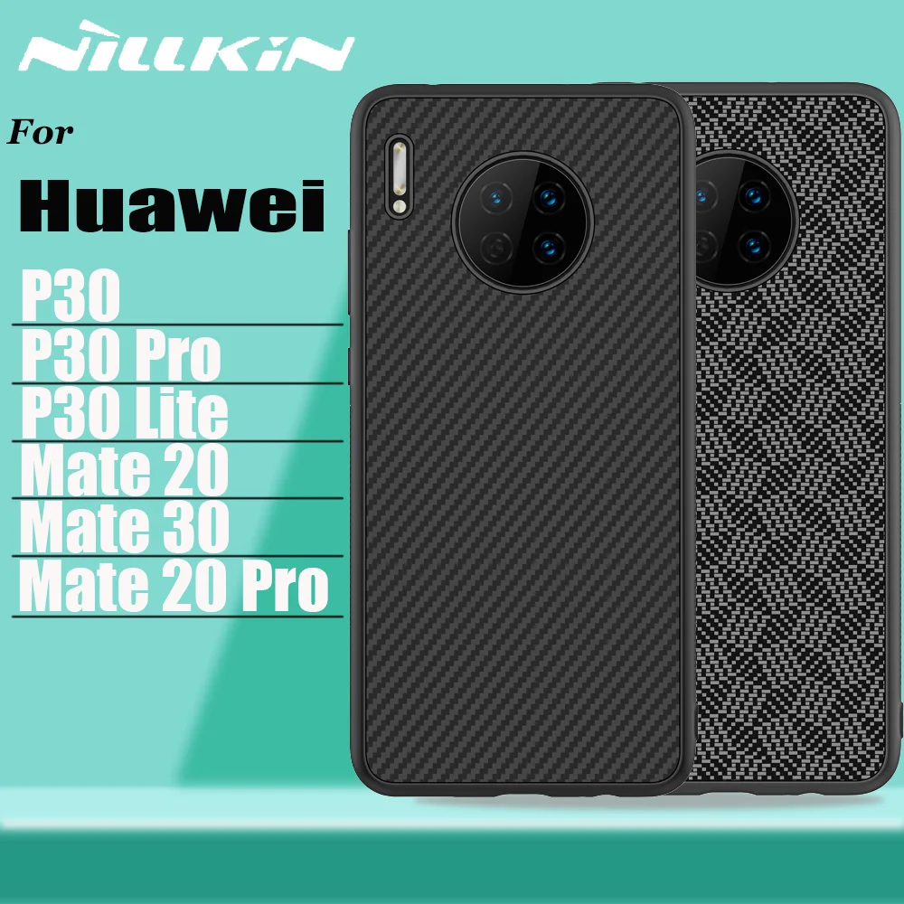 Nillkin для huawei mate 30 20 P30 Pro Чехол арамидный из углеродного волокна Жесткий ПК пластик задняя крышка чехол для huawei P30 Lite mate 30 mate 20