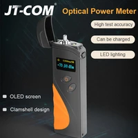 new high precision mini rechargeable fiber cable tester optical power meter 50 to 20dbm 70 to 3dbm clamshell ftth tool