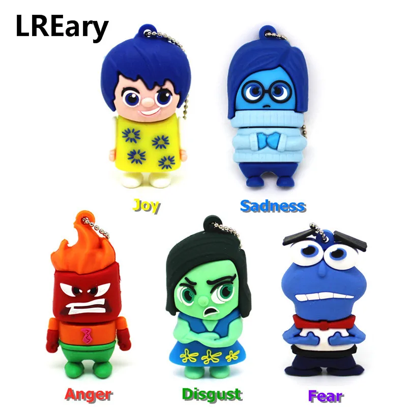 Мультяшный внешний флэш накопитель счастливый гнев эмоции 4 ГБ 8 16 32 ГБ|32gb pendrive|flash