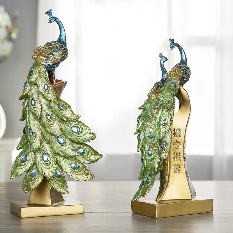 Скандинавская Фигурка павлина вазы украшения поделки декор для гостиной вход
