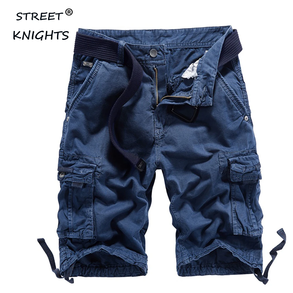 

Мужские камуфляжные шорты-карго, повседневные свободные пляжные шорты до колен, из 2021 хлопка, с несколькими карманами, уличные, в стиле мили...