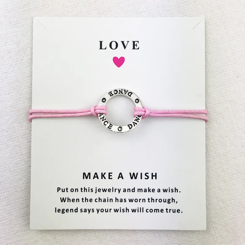 10 шт./лот танец танцор очаровательные браслеты Любовь Желание Сердце Подвески