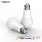 Умная Светодиодная лампа Aqara Zigbee 9 Вт E27 2700K-6500K, белый смарт-светодиодная лампочка с дистанционным управлением Свет для приложения Mi Home, Apple HomeKit