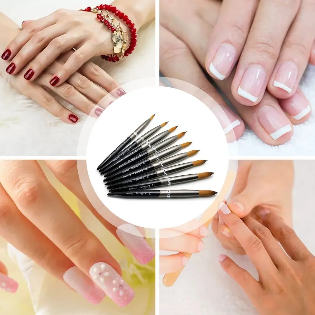 

1pc Nail Brush Pen Round Brush Nail Beauty Tool Color Painting Brush Nail DIY Design Tool For Carving And Painting