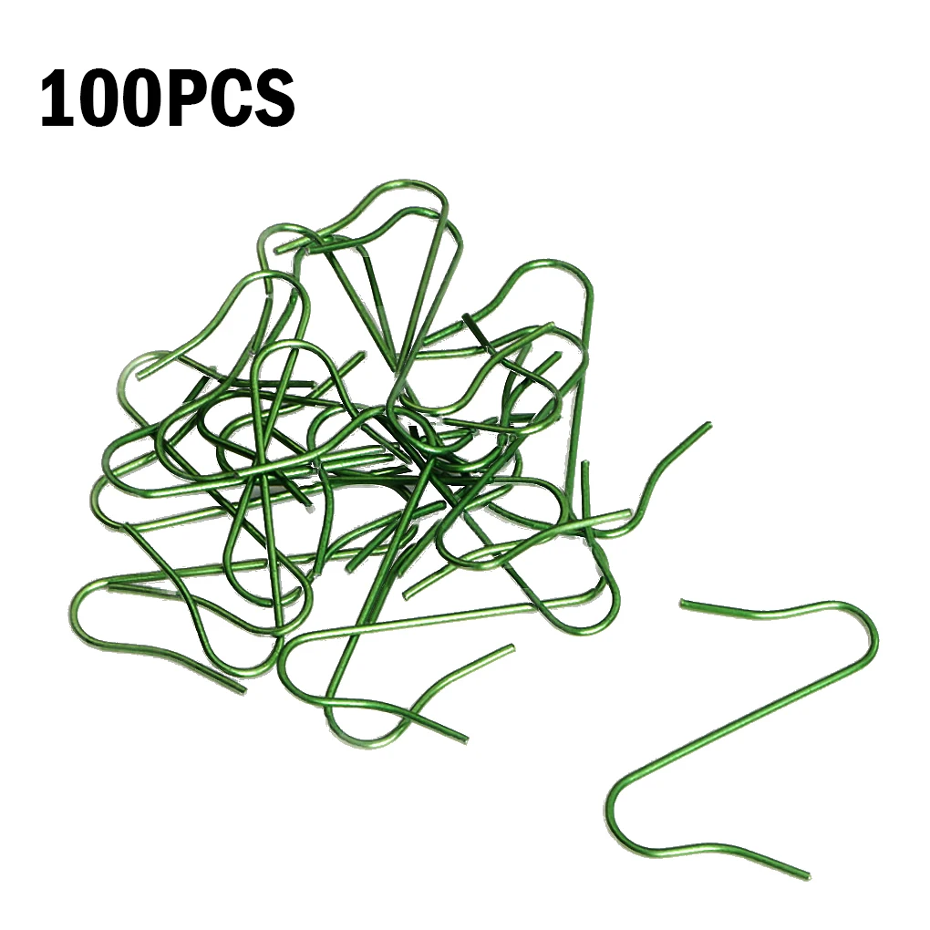 

100PCS Metal Ornament Hooks S-shaped Swirl Hanger Christmas Tree Decoration Accessories