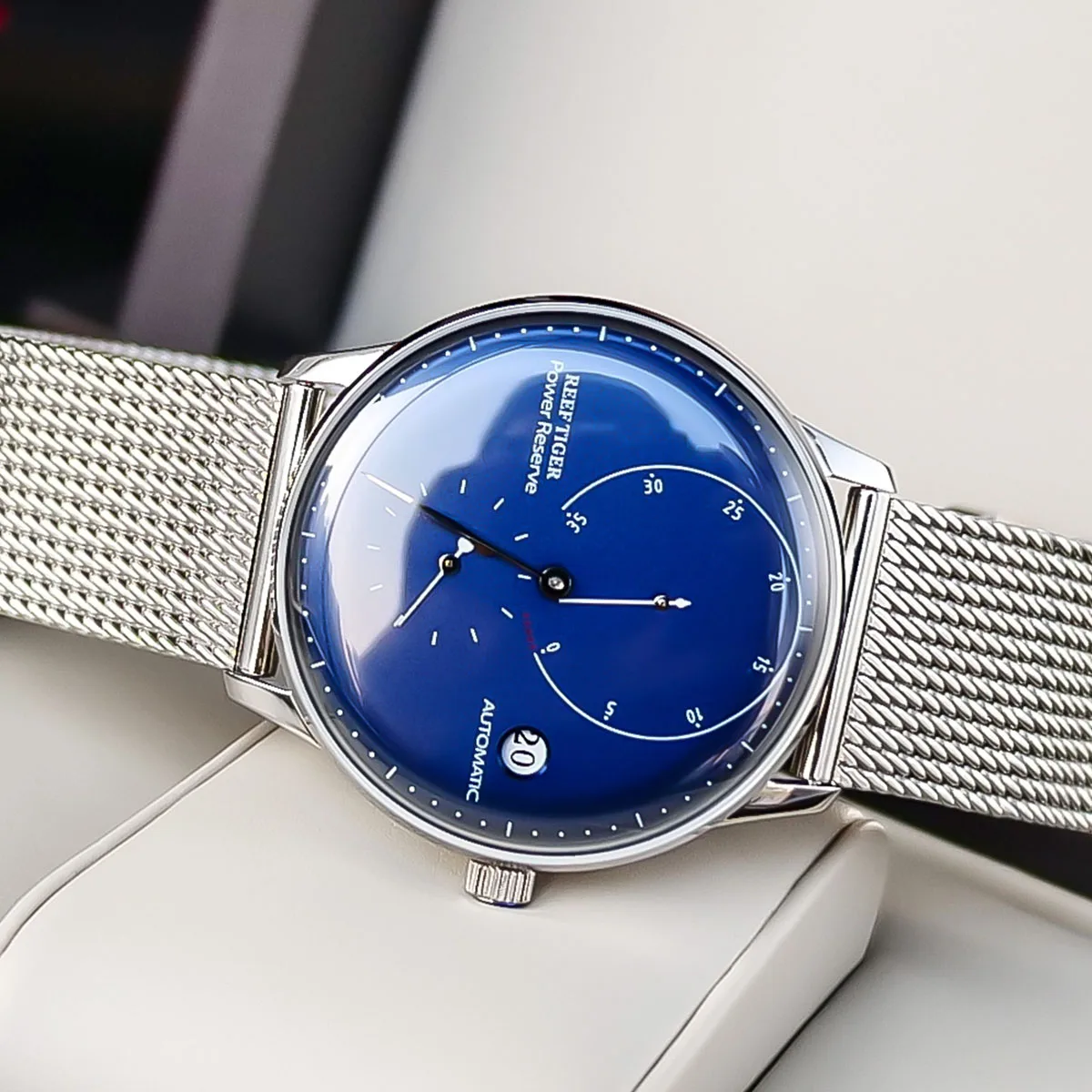 Риф Тигр/RT модные повседневные деловые часы для мужчин Авто Дата