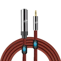 18 3 5mm male to 14 inch female 6 35mm jack audio extension cable for mobile pc mixer headphone amplifier shielded cords