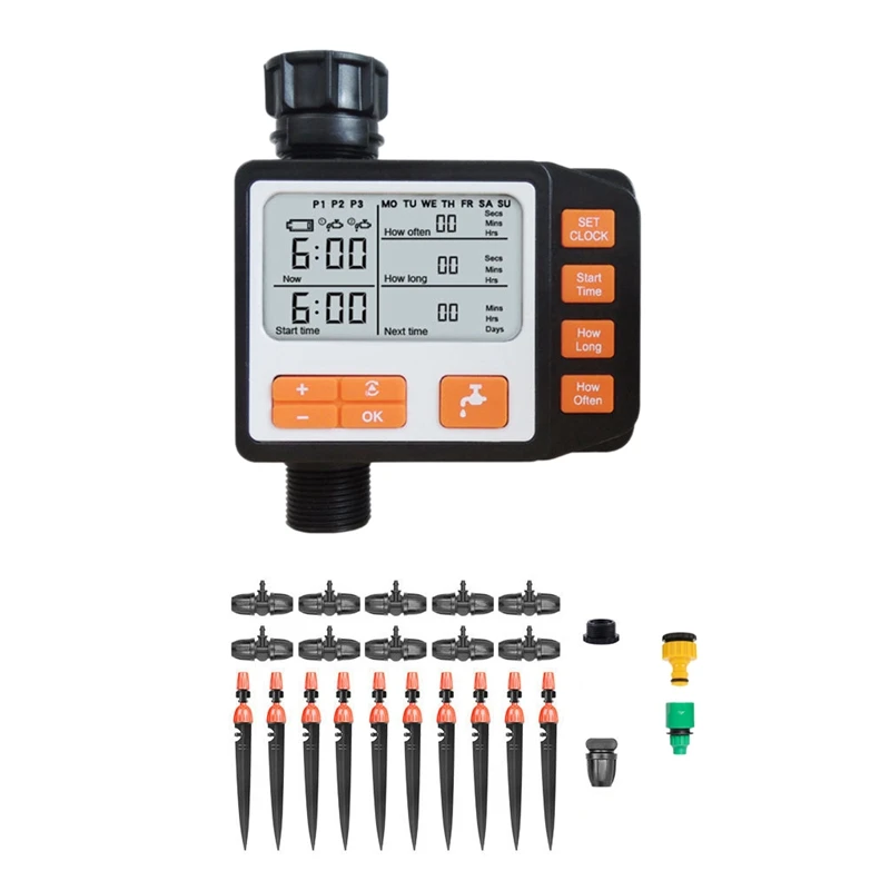 

Система автоматического полива, программируемый контроллер орошения для крана, с цифровым таймером, 10 м