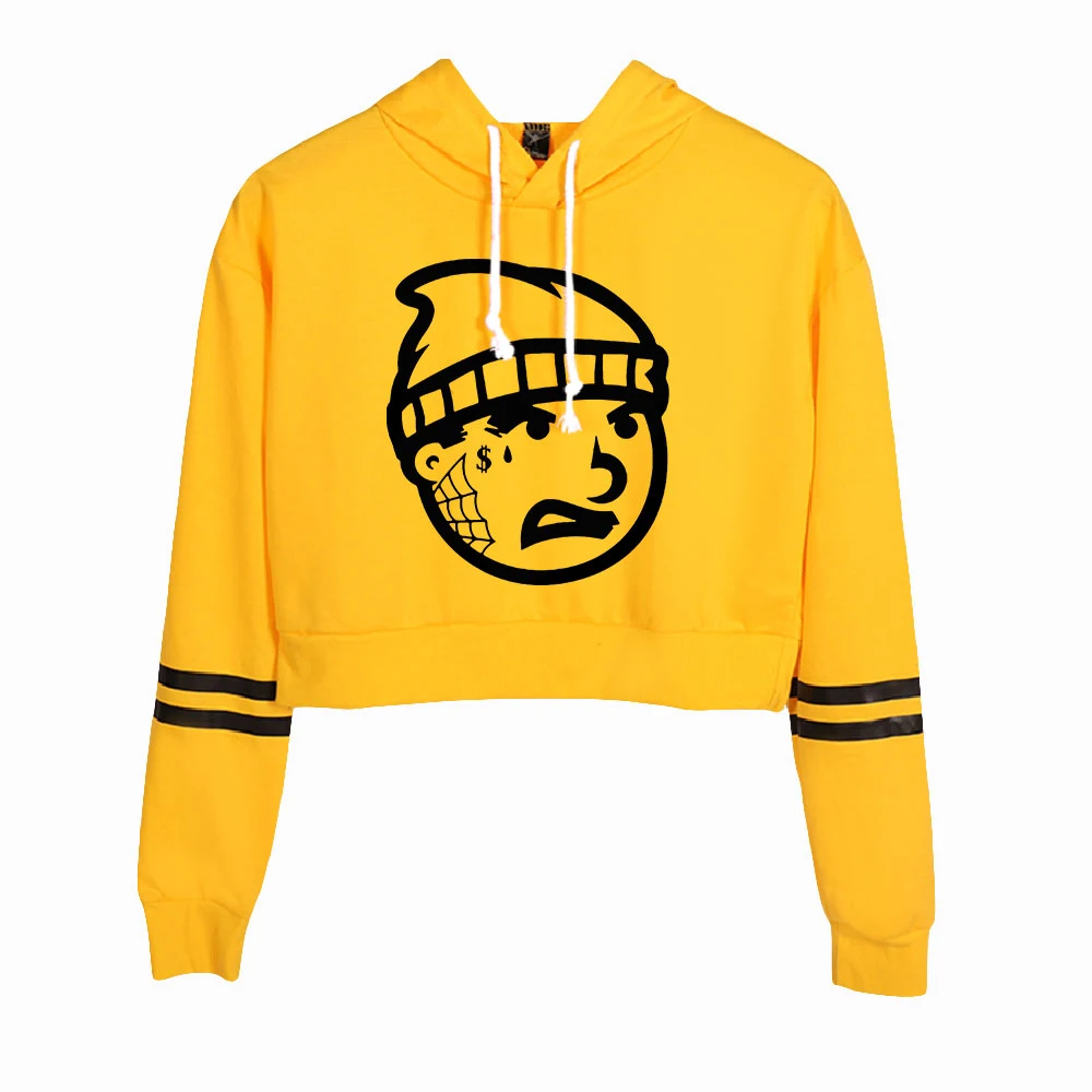 

Gera MX Fashion Crop Hoodies Women Hooded Pullover Crop Top Hot Sale Casual Streetwear Clothes