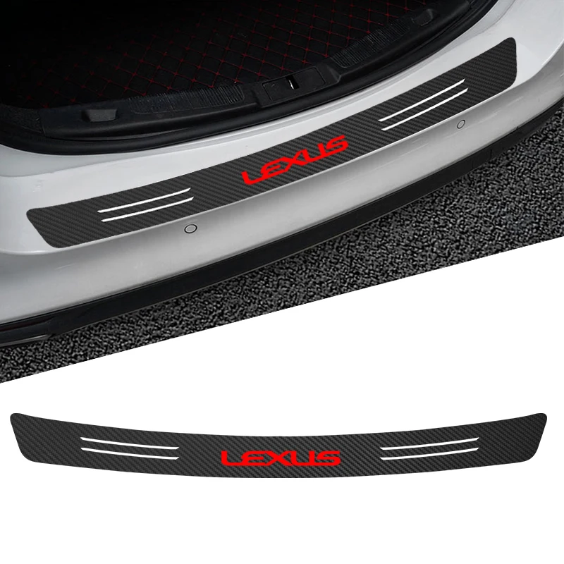 1 шт. наклейка на багажник задний защитный бампер протектор из углеродного