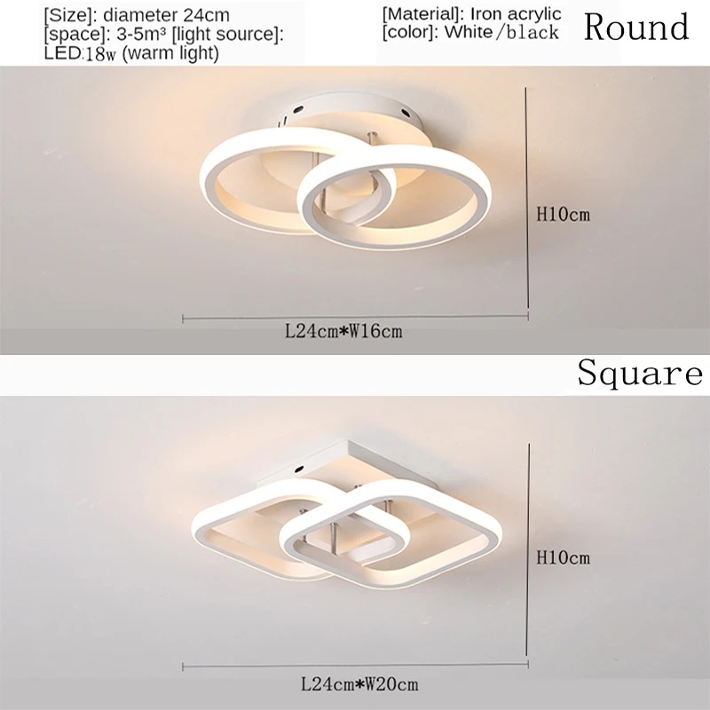 

Factory direct Nordic aisle LED ceiling lamp villa corridor ceiling lamp bedroom living room lighting lighting