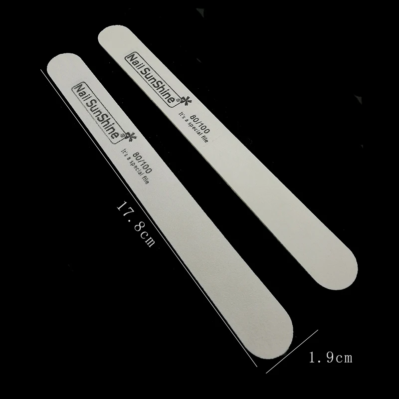 50 шт./лот крепкая Толстая древесина одноразовая пилка для ногтей 80/100 Лима