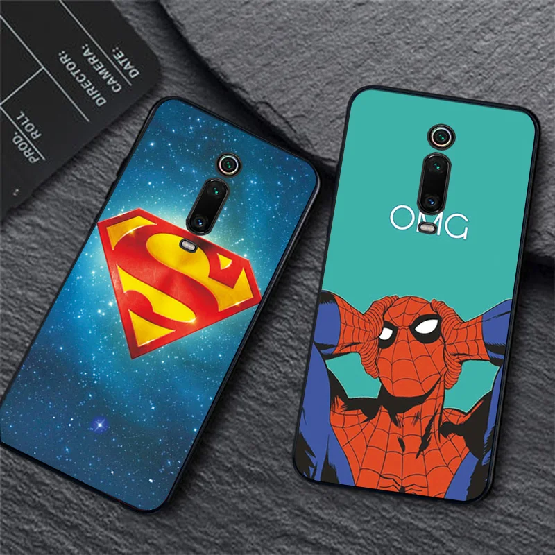 Чехол для Xiaomi mi 9T Pro для Xiaomi mi 8 SE mi 9 SE Marvel Капитан черный чехол ТПУ для Xiaomi mi 5 X M i6X mi A2 mi A1 Pocophone F1