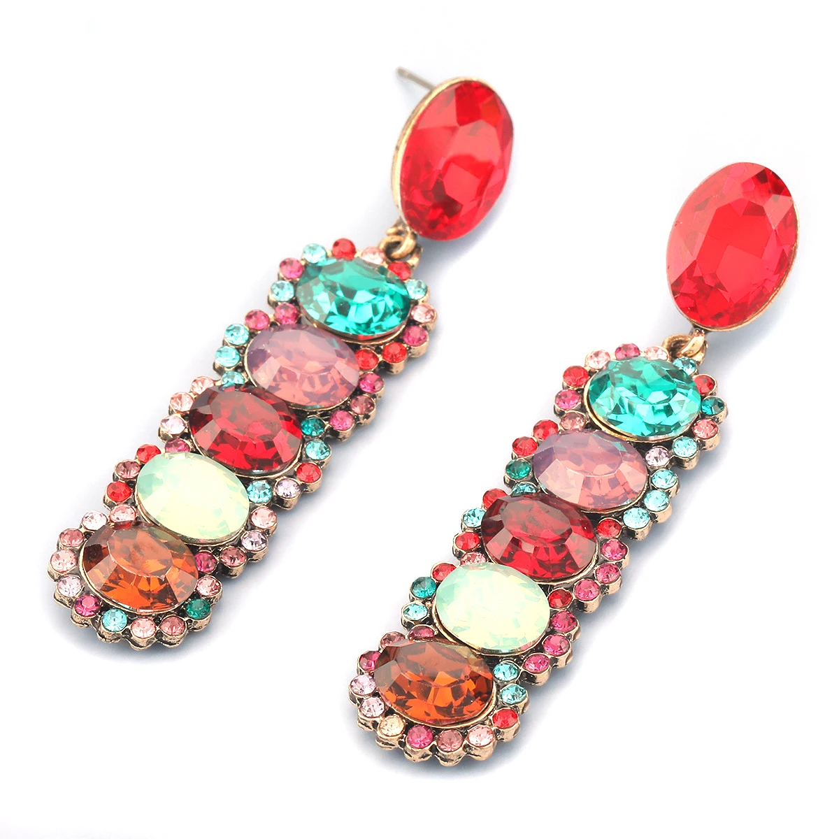

Pendientes Mujer Moda 2021 Korean Earring Crystal Dangle Earrings For Women Drop Long Za Earrings Oorbellen Orecchini Aretes