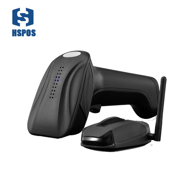 

Wireless 1D/2D QR Bar Code Scanner CMOS 433MHz Handheld Reader with Charger HS-2503