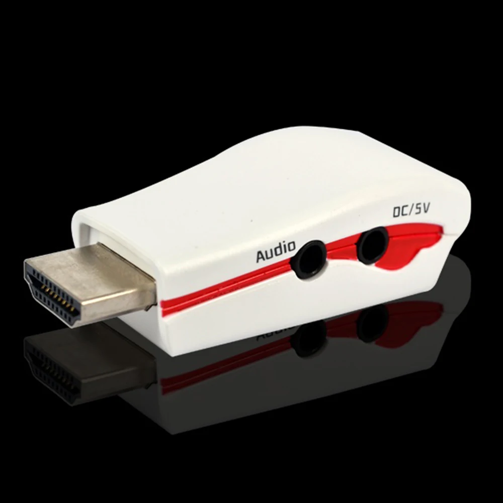 kebidu Male to Female HDMI-compatible VGA Converter With Audio Cable for Laptop Tablet Support 1080P For PC/TV Xbox 360 | Электроника