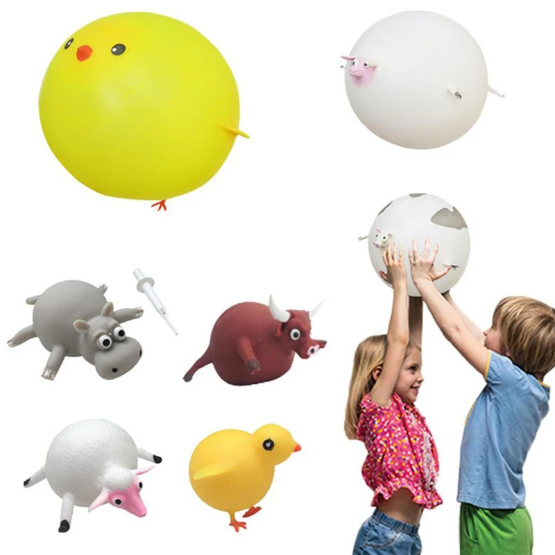 

Inflatable Animals Toys Antistress Inflatable Animal Toy Squeeze Soft Ball Balloon Cute Funny Kids Gifts Halloween