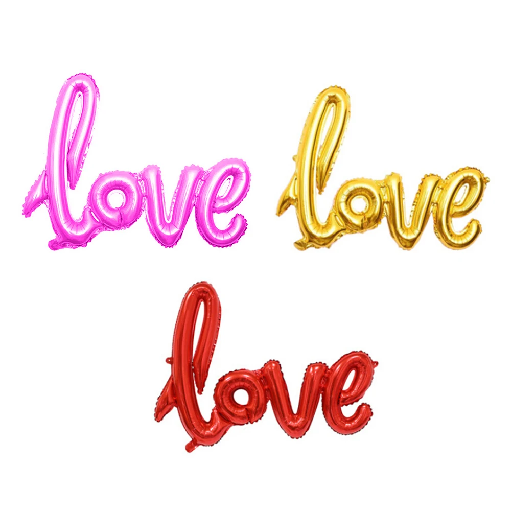 1 шт. новинка лигатуры любовь буквы фольга воздушный шар юбилей свадьба день