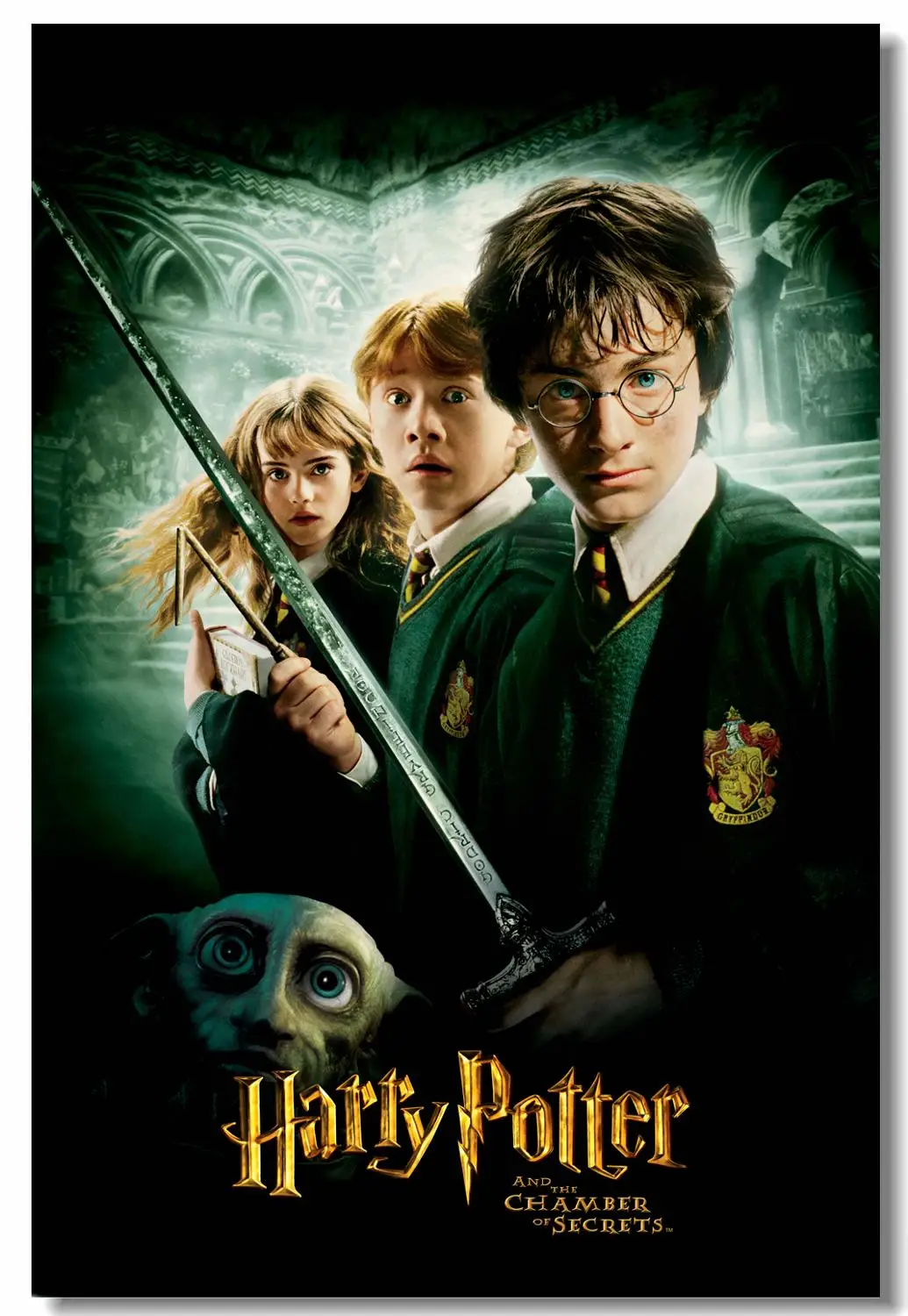 Пользовательская Печать Искусство на холсте стене классический фильм HP2 плакат