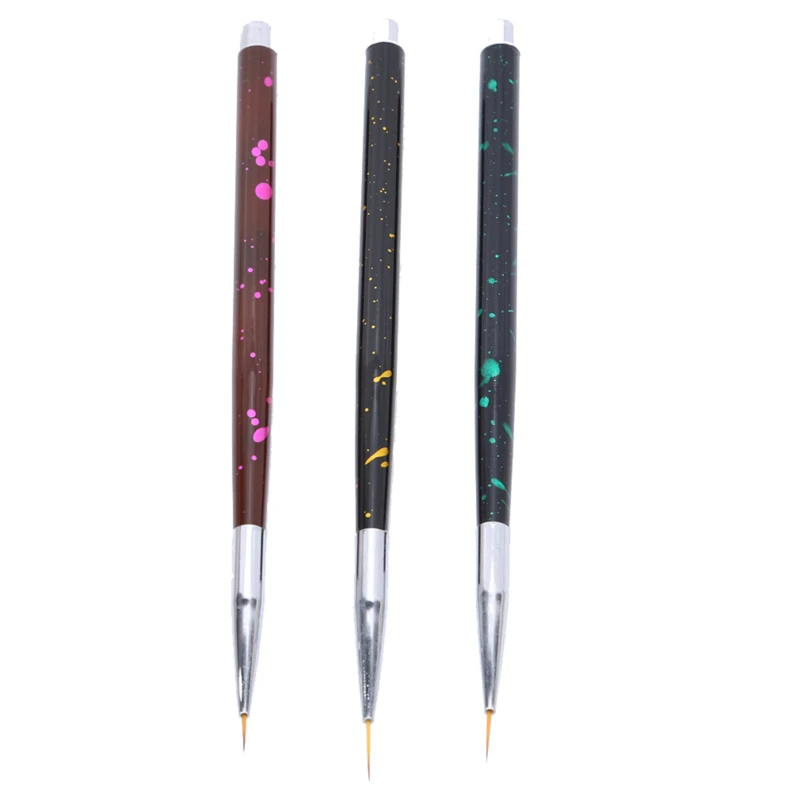 Nail Art Liner Brush Painting Flower Drawing Lines Grid Stripe Manicure Gel Pen Diy Tips French Design Tool | Красота и здоровье