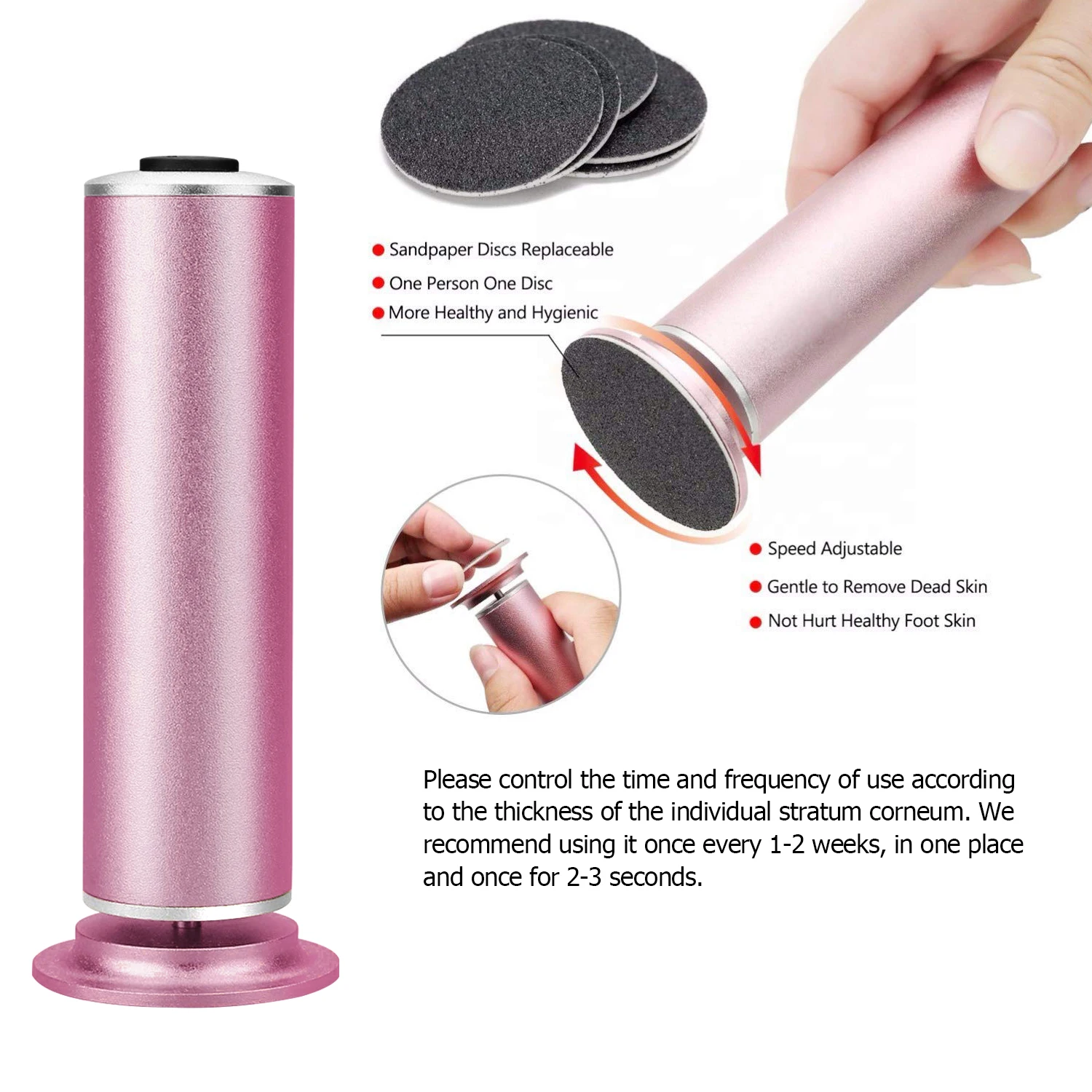 

Electric Pedicure Foot Care Tool Files Pedicure Callus Remover Rechargeable Sawing File For Feet Dead Skin Polisher Exfoliating