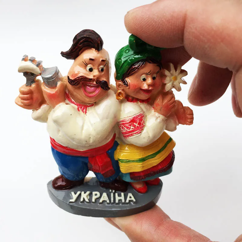 Украинские милые 3d-куклы с влюбленными ощущениями на холодильник туристические