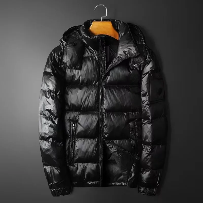 2021 winter new casual down jacket men's white duck down warm down jacket fashion slim top