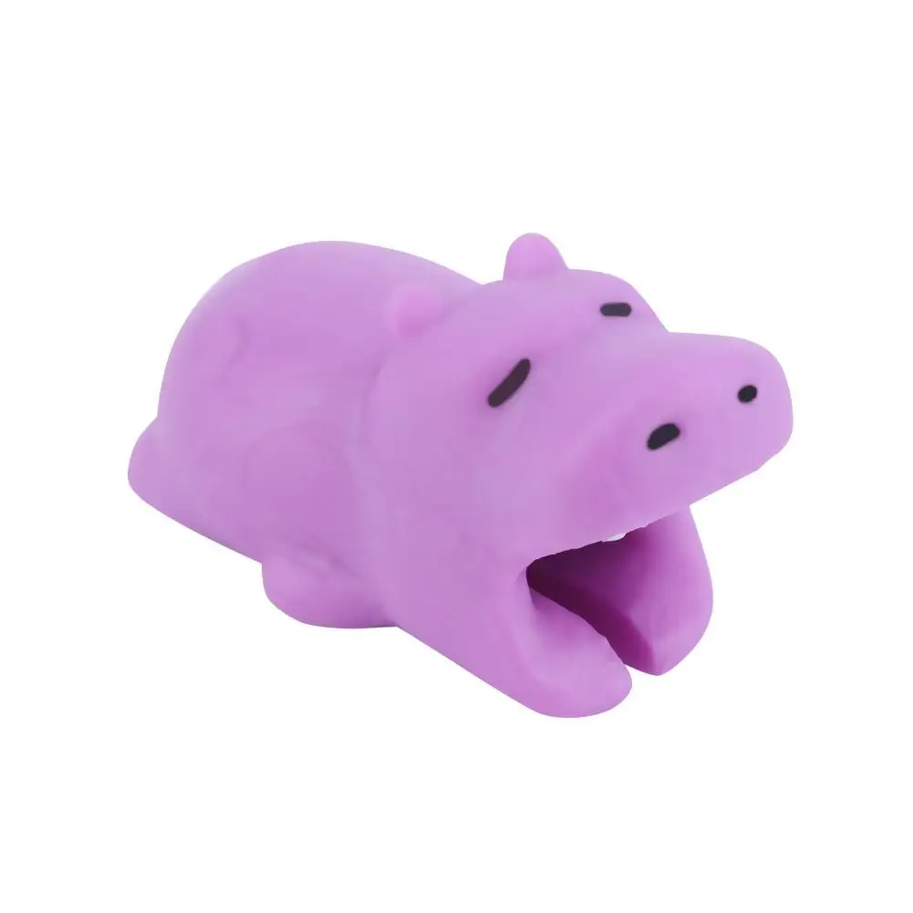 1 х Защита для кабеля с милыми животными противоударный USB кабель зарядки