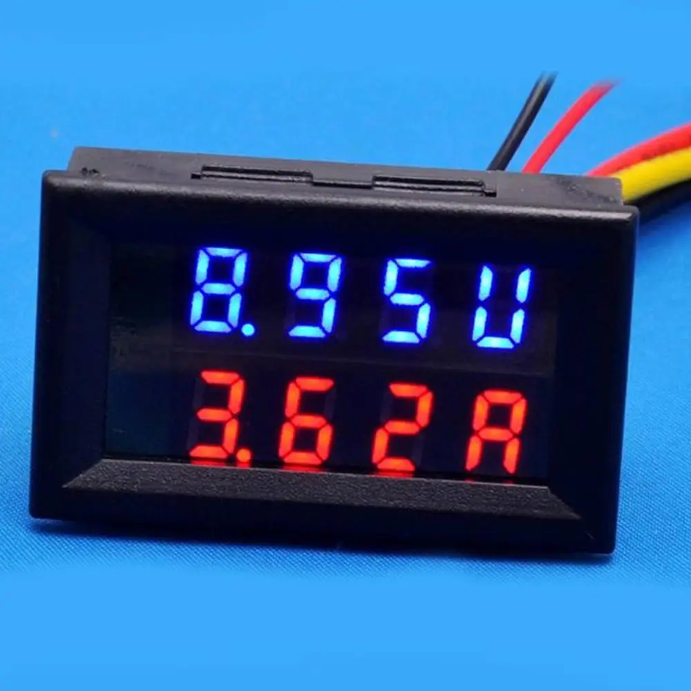 Электронный цифровой вольтметр амперметр постоянного тока 0-200 в двойной