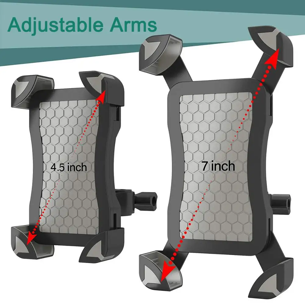 Держатель для телефона с креплением на руль мотоцикла универсальный | Мобильные