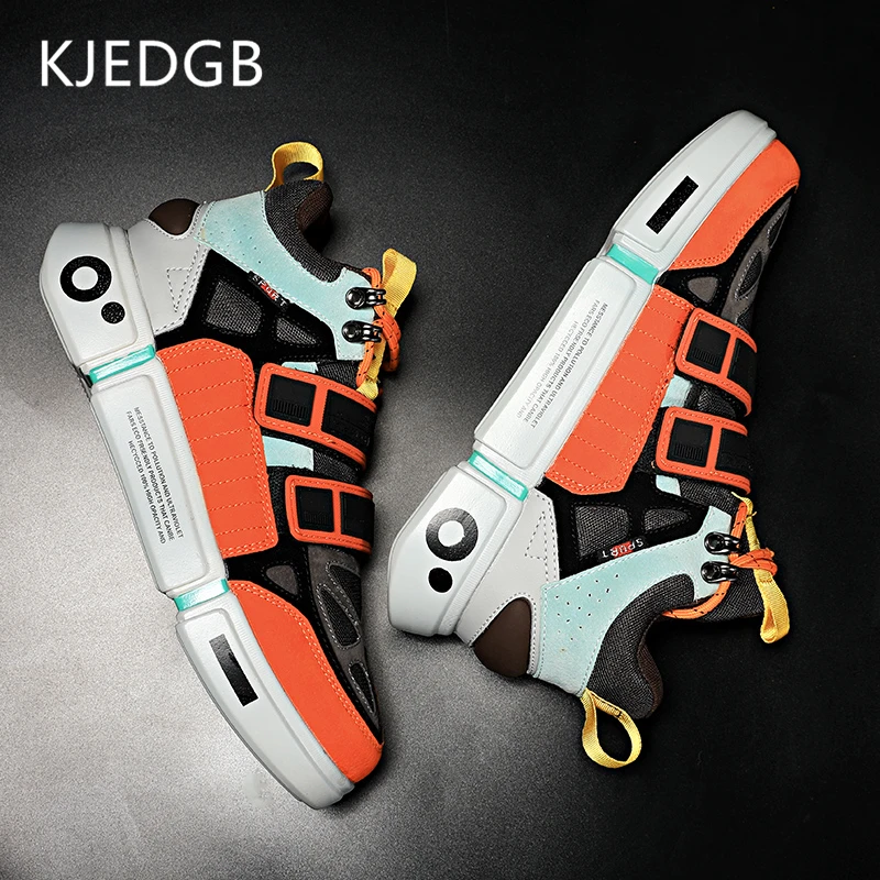 Новые модные мужские кроссовки KJEDGB высокие повседневные легкая прогулочная
