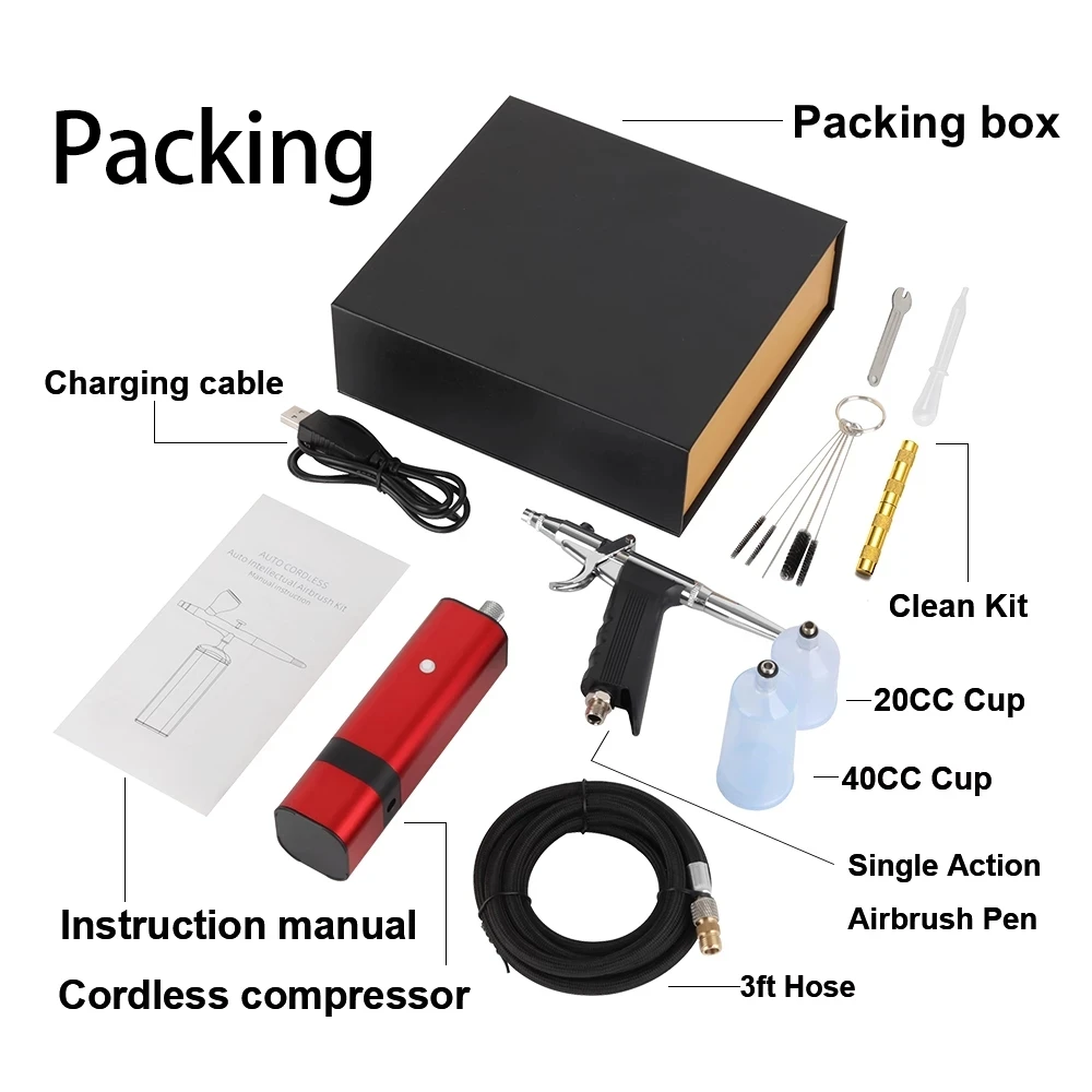 Портативный электрический аэрограф для ухода за кожей лица беспроводной