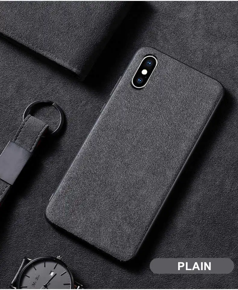 Hessy Меховой чехол для телефона для iphone 7, 8 Plus, 11 pro, X, XR, XS MAX, автомобильная кожаная задняя крышка для iphone 6 Plus, роскошный чехол, защита от падения - Цвет: 3